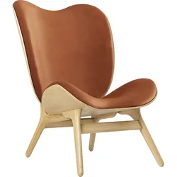 Conversation Piece Dunes Rust Sessel 106 cm aus Leder auf Eichenbeinen