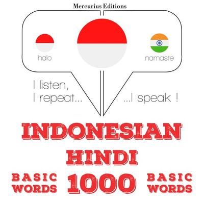 1000 essential words in Hindi - JM Gardner, Audio, 9782821146679