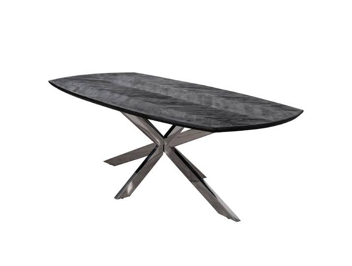 Esstisch AIGOR Typ B 180 x 76 x 100cm Schwarz