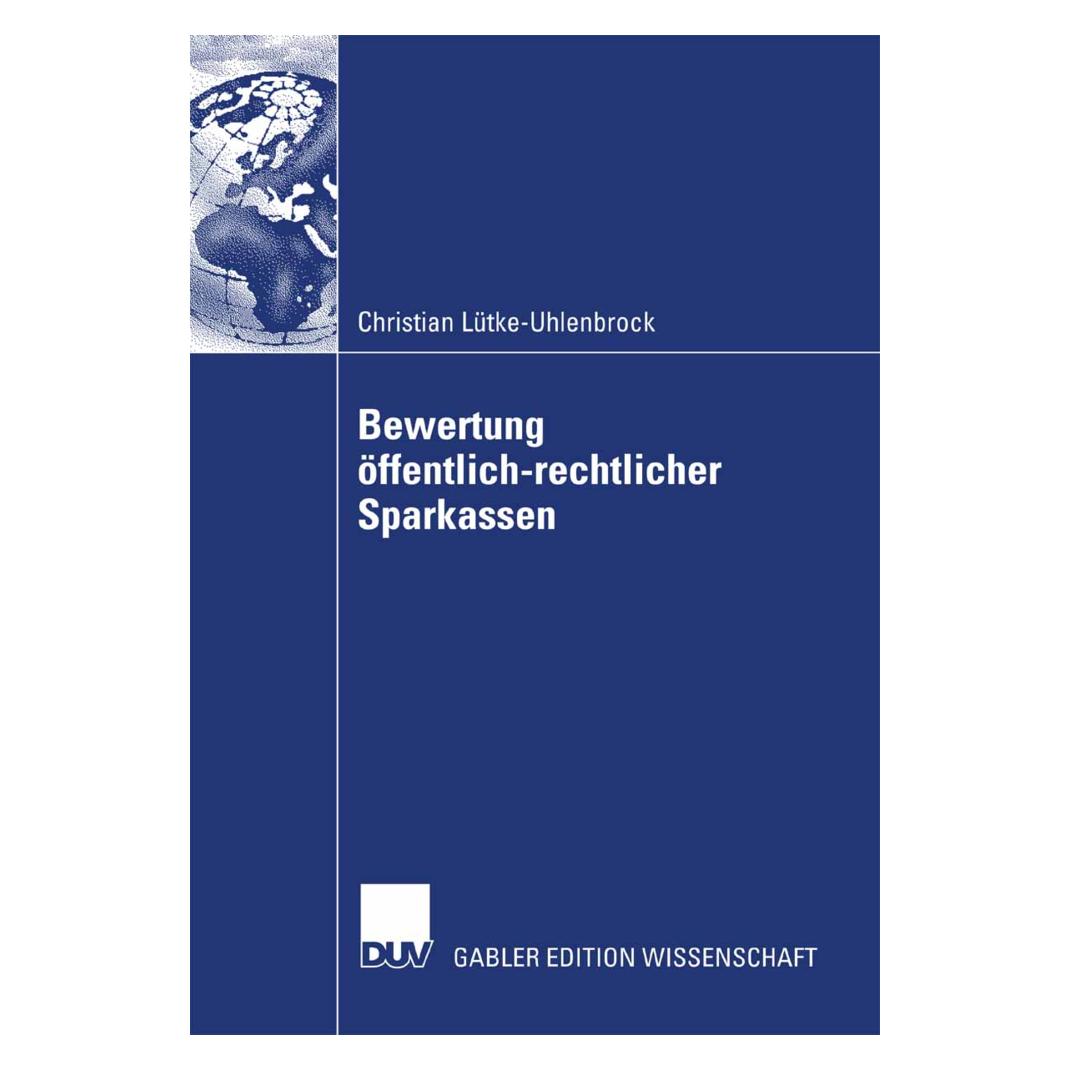 DUV Bewertung öffentlich-rechtlicher Sparkassen (Deutsch, Softcover, Christian Lütke-Uhlenbrock) (7390830)