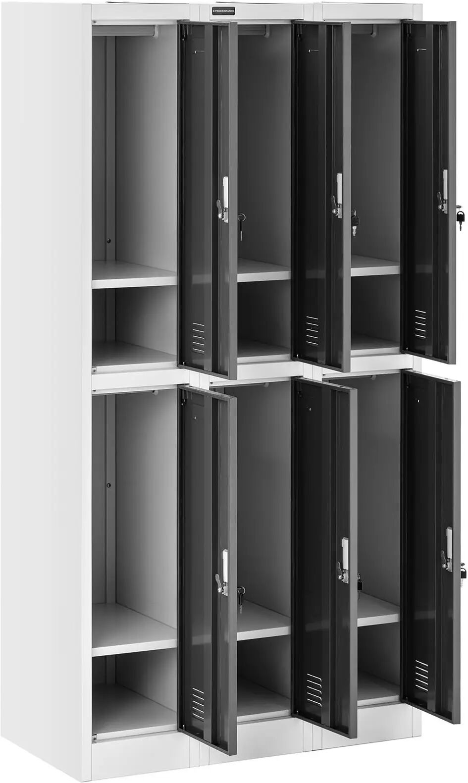 Fromm & Starck Spindschrank - 6 Fächer - grau STAR_MCAB_15