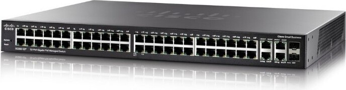 Cisco SG350-52 Beheerde L3 Gigabit Ethernet Switch voor Rackmontage 1U