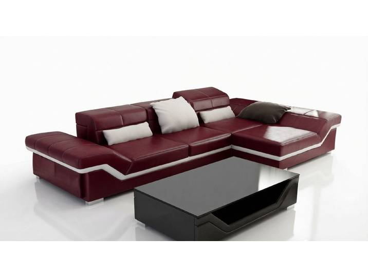 JVmoebel Ecksofa Ledersofa mit USB-Anschluss und verschiedenen Farboptionen, Made in Europa