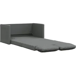 vidaXL Bodensofa mit Schlaffunktion Dunkelgrau 112x174x55 cm Stoff