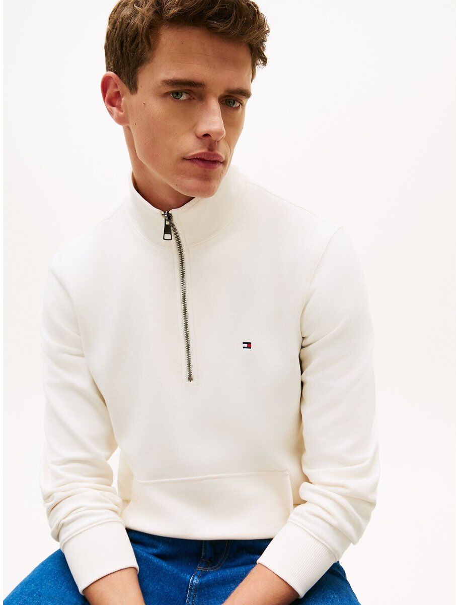 TOMMY HILFIGER Sweat col demi-zippé Essentials Terry