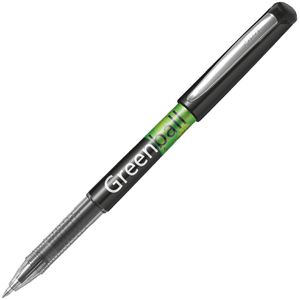 Pilot Tintenroller Greenball 0.7, Gehäuse schwarz/grün, 0,7mm, Schreibfarbe schwarz