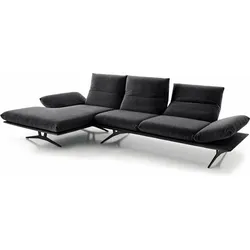 KOINOR Ecksofa Francis Stoff Schwarz 314 cm