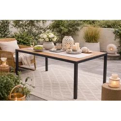 möbel direkt online Gartentisch 150x90 cm schwarz