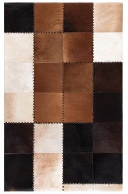 SAFAVIEH Handmade Studio Leather Della Modern Leather Rug