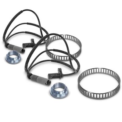 Bestprice 2x ABS Sensor +2x ABS Ring +2x Achsmutter Hinten [Hersteller-Nr. 41109068] für BMW