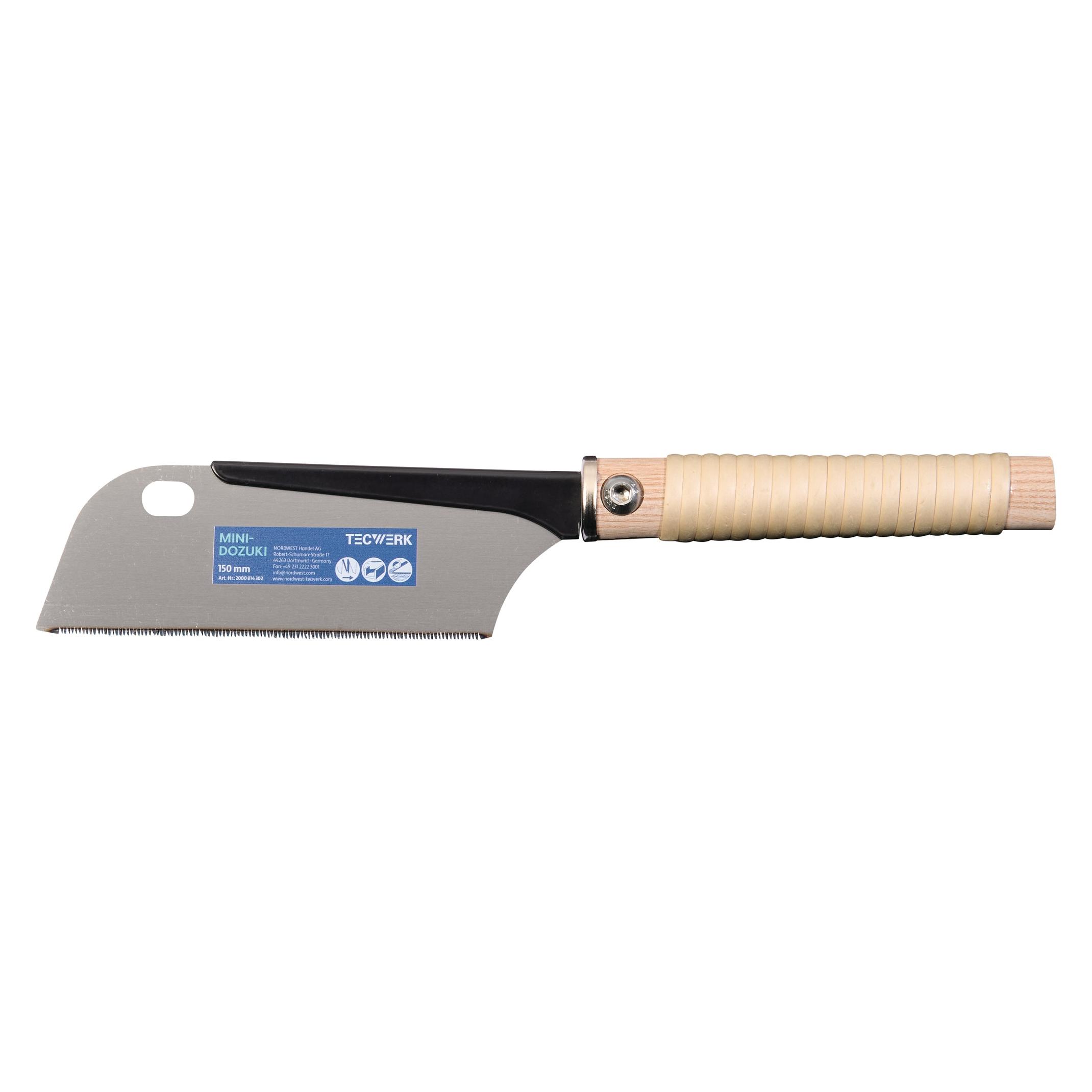 Tecwerk Japansäge/Feinzugsäge Blattlänge 150 mm Gesamtlänge 370 mm gerader Rattangriff (2000814302)