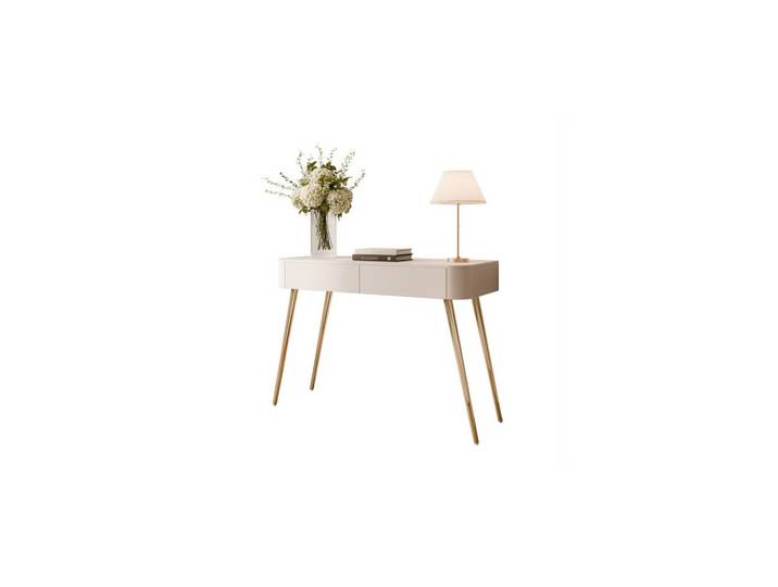 KONSOLE SAGE 110/40/82 cm Kaschmir goldene Beine Push-to-Open