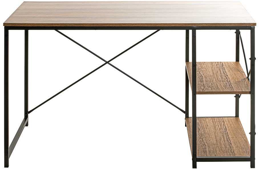 Pharao24.de Schreibtisch mit Seitenregal 120 x 60 cm