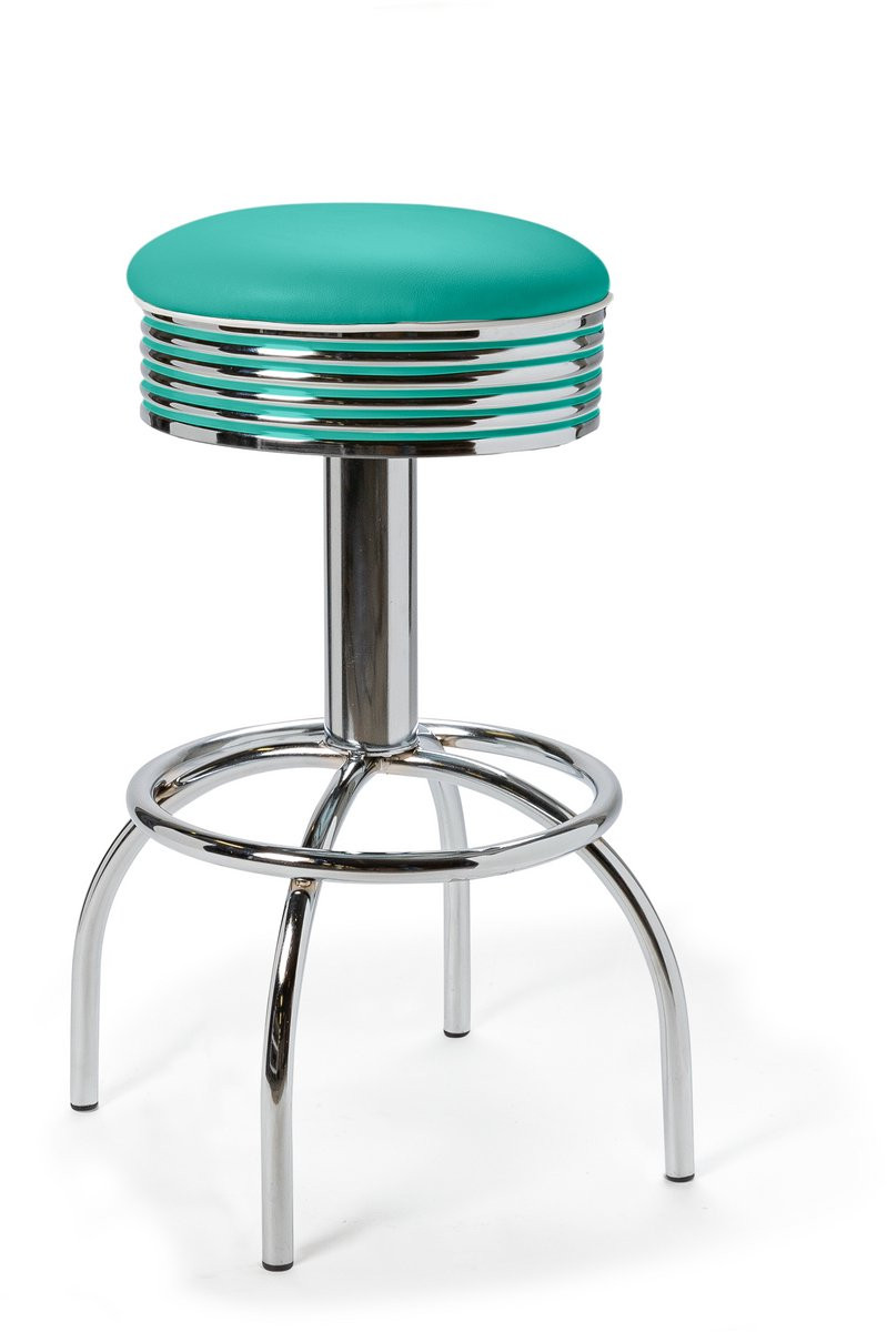 Comet Barstool WP 77 Chrome met imitatieleer