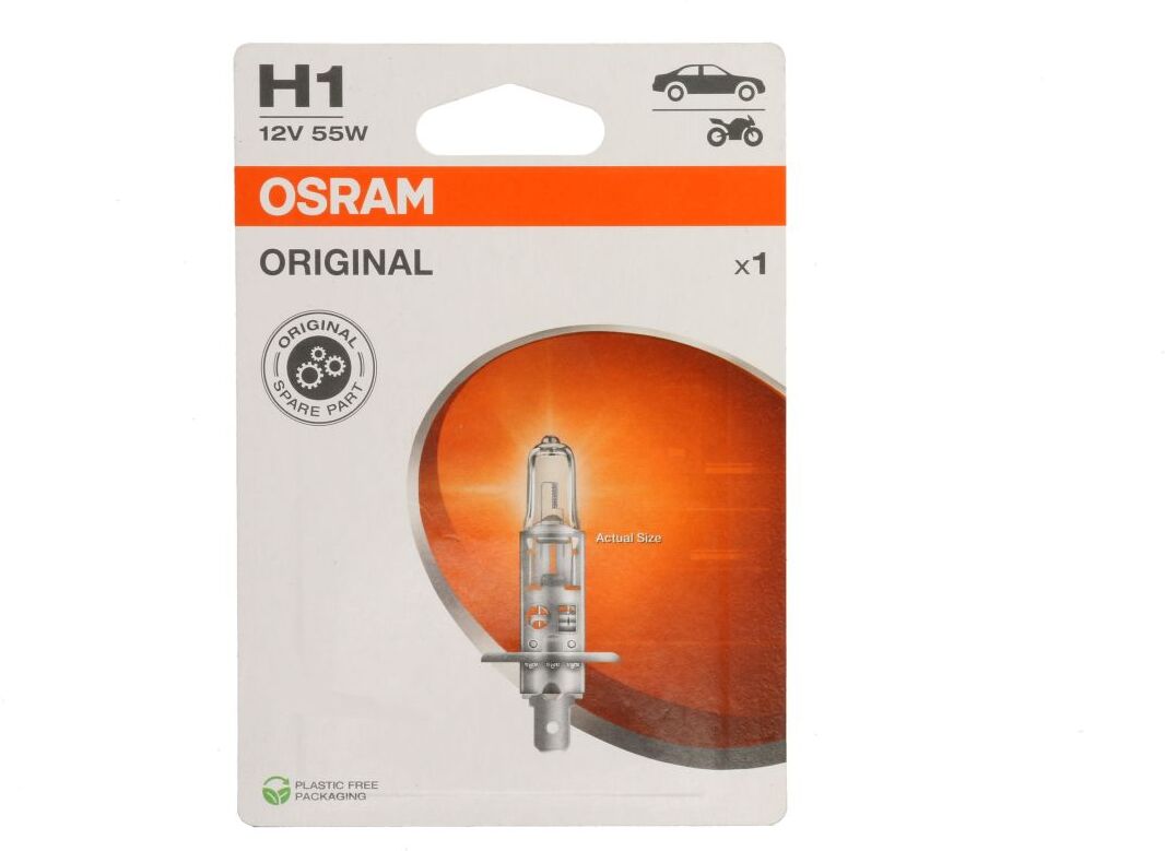 Ams-Osram Hehkulamppu Osram Standard H1 12v, 55w, 1 Kappale