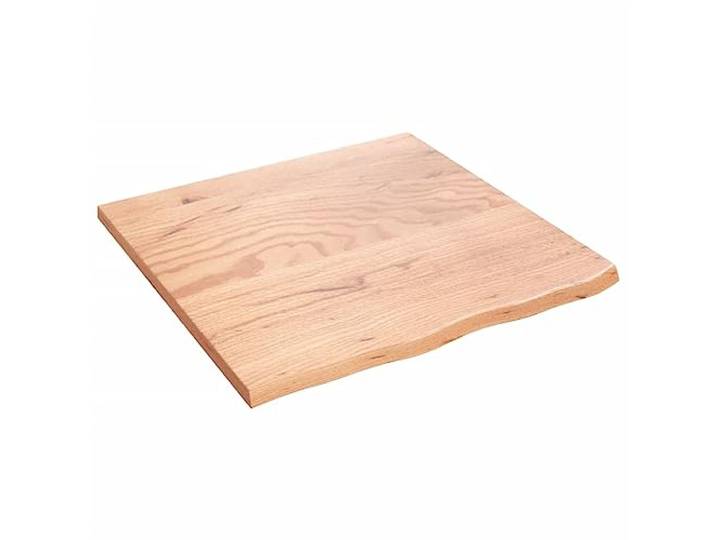 PUGYNBK Wandregal aus massiver Eiche, 60 x 60 x 2 cm Lackiert, natürlicher Rand, Mehrzweck, handgefertigt, für Badezimmer, Küche
