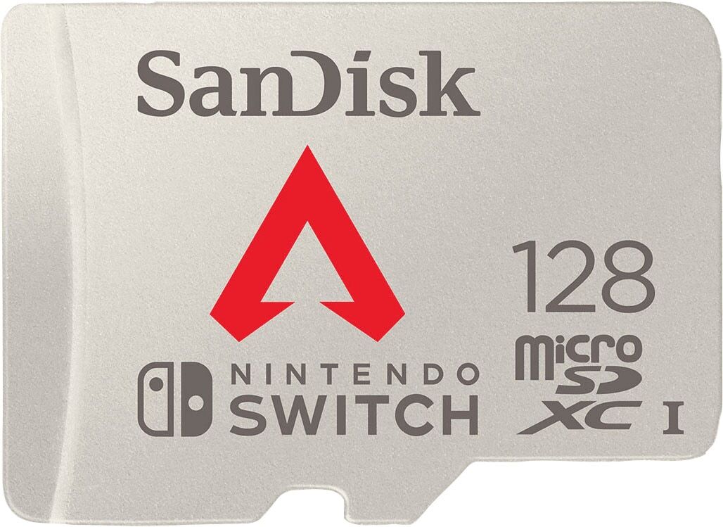 SanDisk Speicherkarte "microSDXC Extreme Apex Legends Nintendo Switch 128GB", silber (silberfarben), 128 GB, Speicherkarten, Speicherkarte