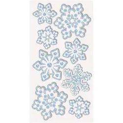 6x Heyda, Sticker, Weihnachtssticker Eiskristalle (1 Sticker)