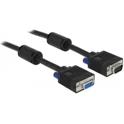 Delock VGA — VGA (15 m), Videokabel, Schwarz