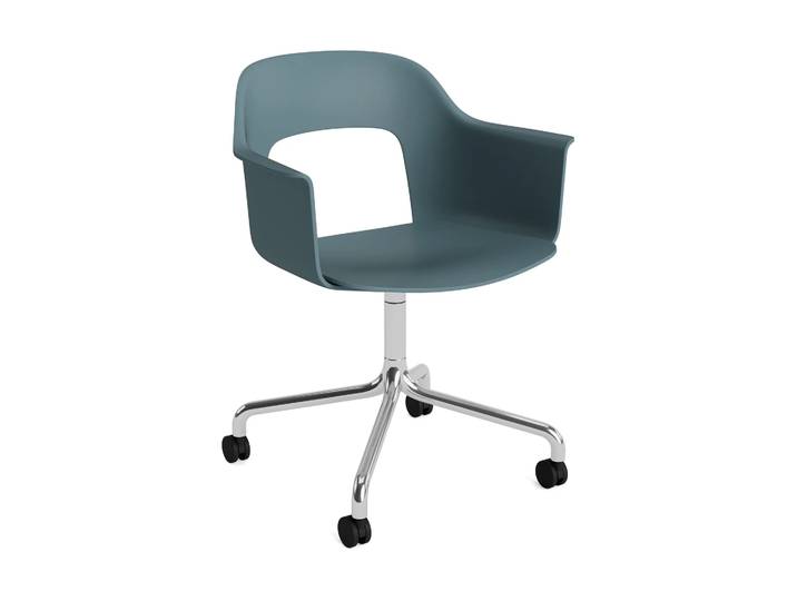 HAY Chaise Layout Armchair 261 Ocean-aluminium poli
