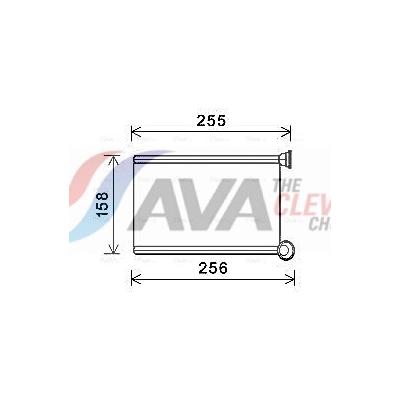 AVA CLEVER CHOICE Wärmetauscher, Innenraumheizung rta6551 für RENAULT