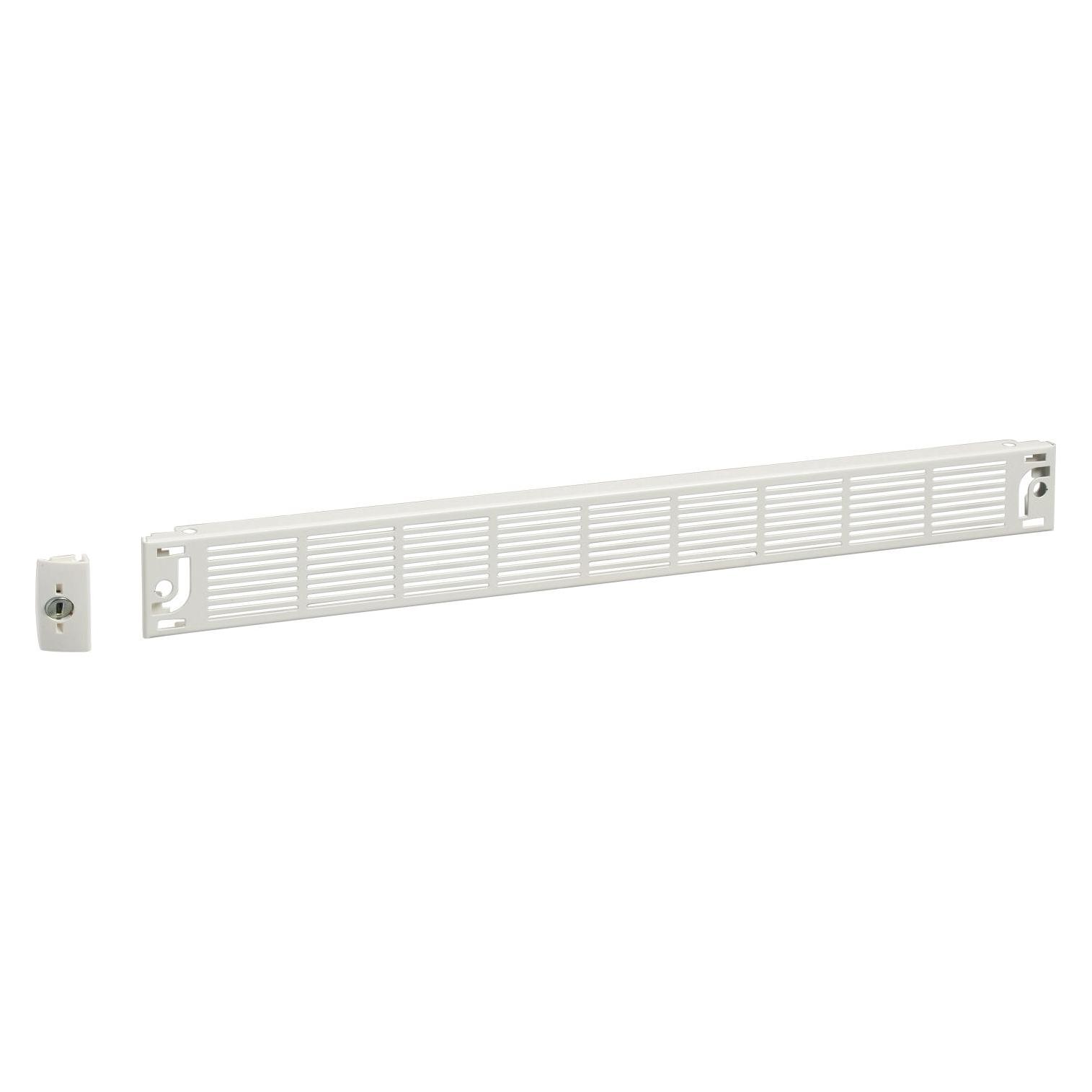 Schneider PrismaSeT-P, Frontplatte, belüftet,Oberfläche der Belüftungsöffnung 80cm²,Breite=650mm,Höhe=1Modul L (LVS03891)