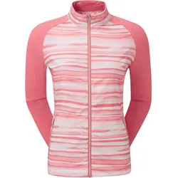 FootJoy Jacke Hybrid Watercolour, weiss/pink
