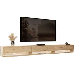 HÄNGESCHRANK TV-Möbel CALANTE LOFT 270 cm mit LED-Beleuchtung