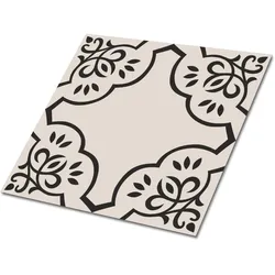 FLIESENAUFKLEBER 9 Stück 30x30 cm selbstklebend Geometrisches Kreuz