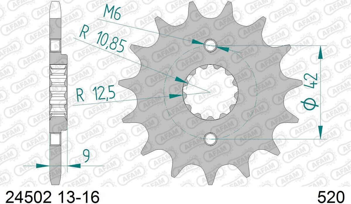 AFAM 24502-14 Chain Pinion