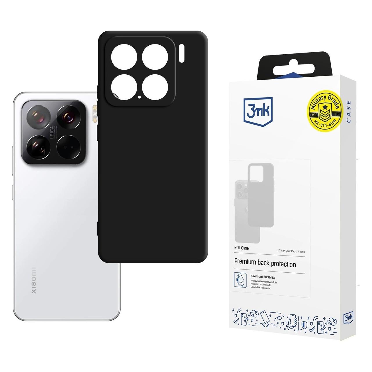 3MK Etui Matt Case na Xiaomi 15 - czarne (Xiaomi 15) (W-3MatCas-Xia15-0)