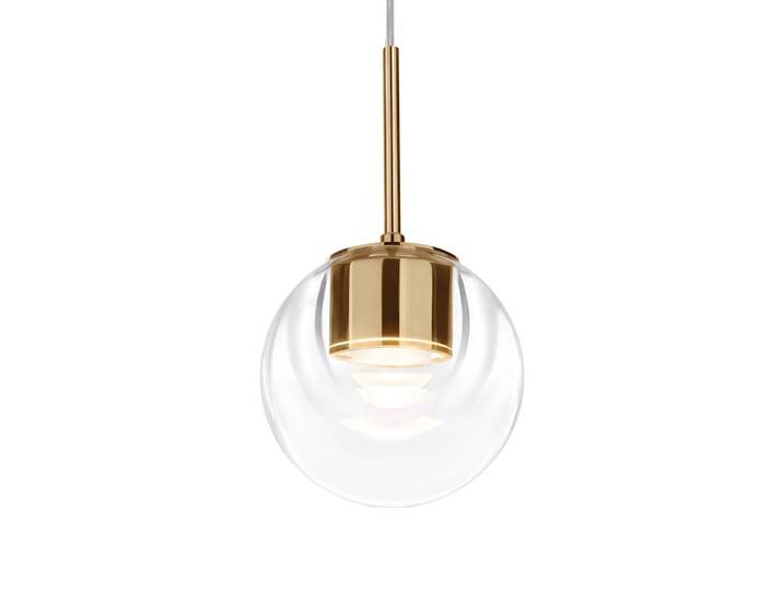Dew Suspension Brass - KDLN - Cuisine - Design - Verre - À ampoule unique