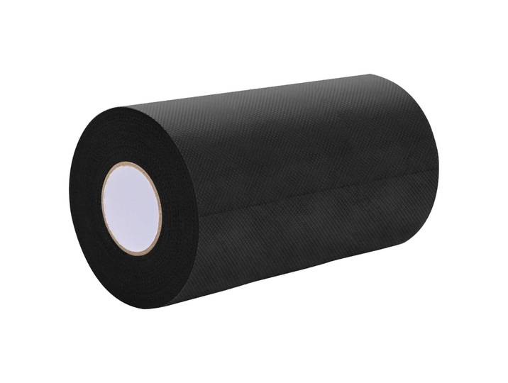 vidaXL Selbstklebendes Kunstrasenband Schwarz 20 x 0,15 cm Vliesstoff