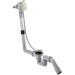 hansgrohe AXOR Exafill S Komplettset, Wannenein, Ab- und Überlaufgarnitur, 58307800, Farbe: Edelstahl-Optik