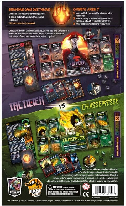 Lucky Duck Games Dice Throne S2 C2 - Tacticien Vs Chasseresse