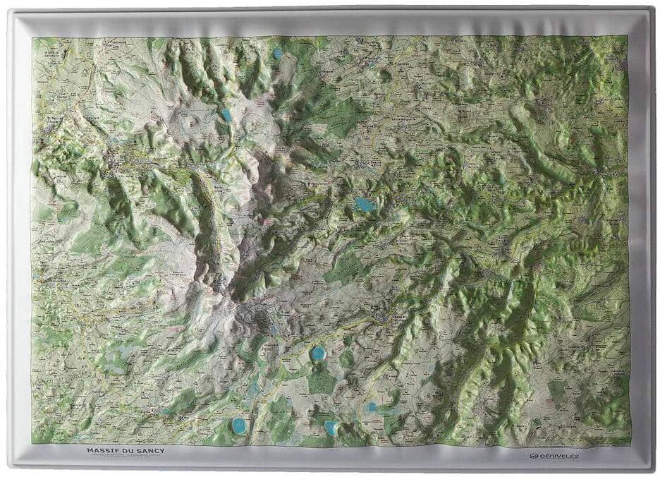 Deniveles  - Massif Du Sancy (Été) - Carte 3D