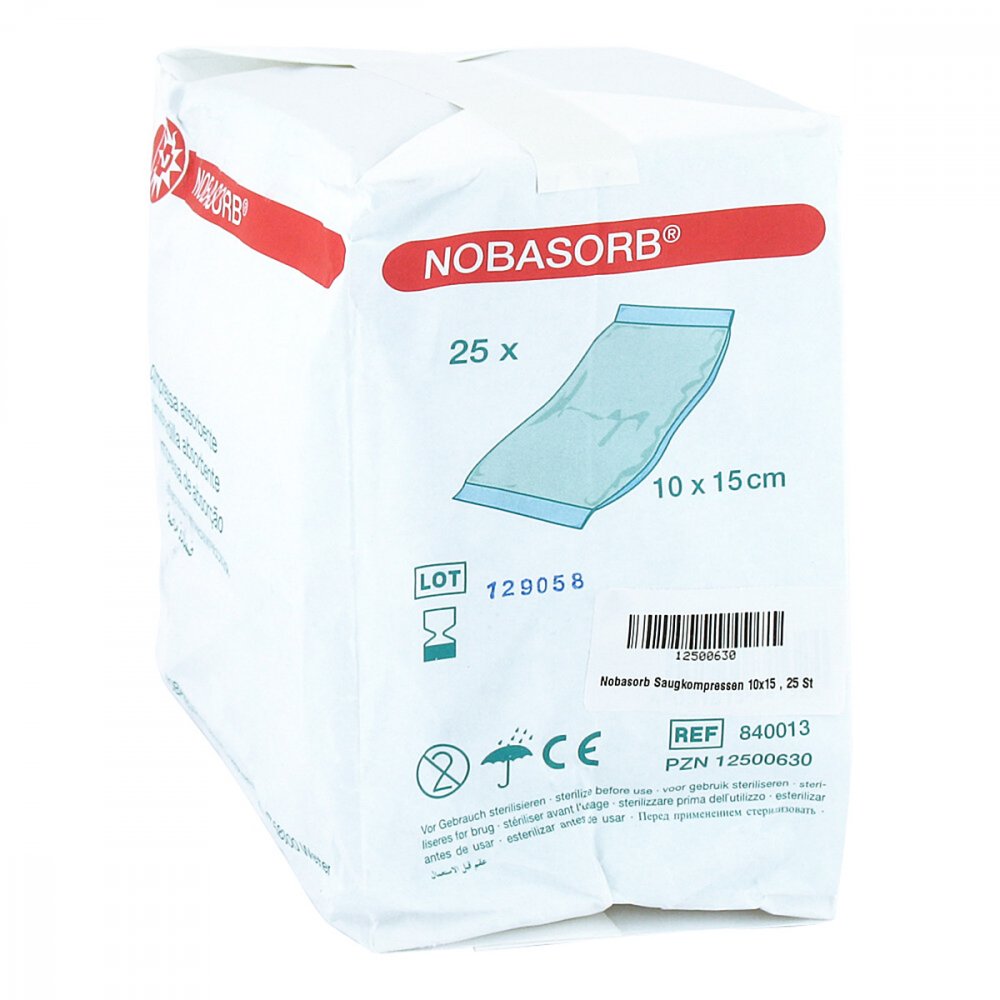 NOBAMED Paul Danz AG Nobasorb Saugkompressen 10x15 cm 12500630