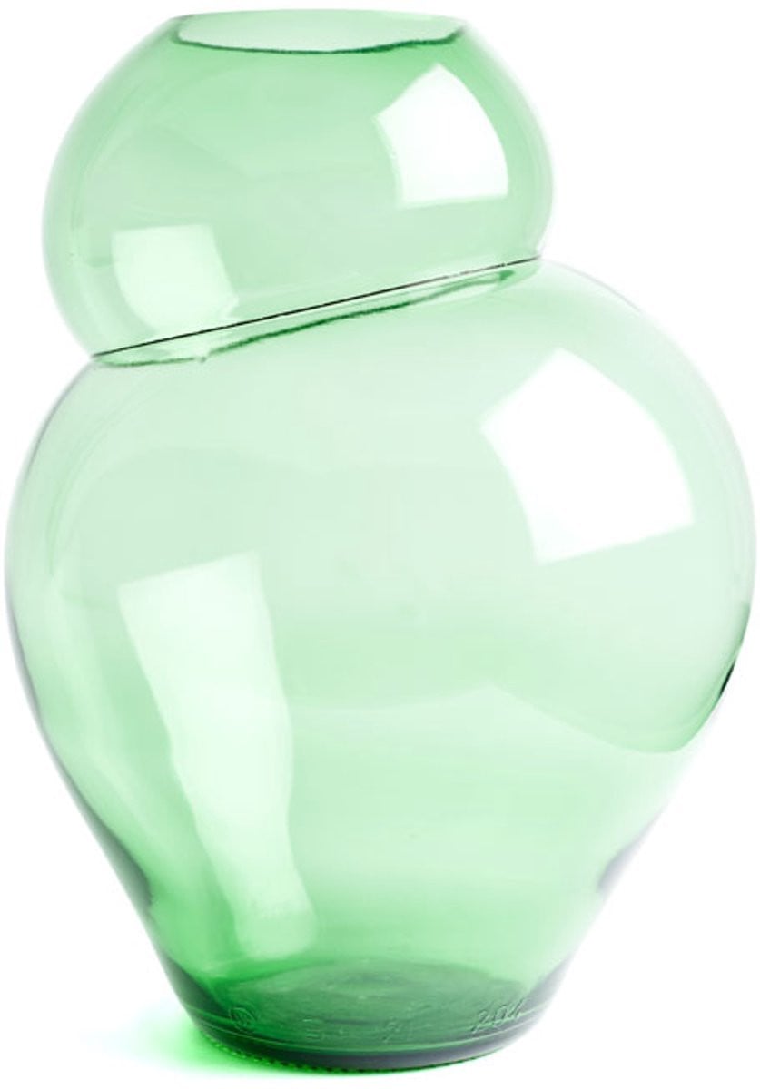 IKONIC Blown Bottle Vaas Groen Type V2 Klaas Kuiken