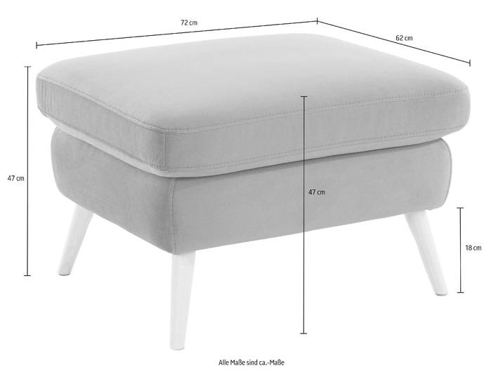 Hocker EXXPO - SOFA FASHION Scandi bequem und elegant mit hohem Holzfuss , blau (türkis), B:72cm H:47cm T:62cm, Korpus: 100% PES;Luxus-Microfaser (100% Polyester), Hocker, Hocker, bequem und elegant mit hohem Holzfuss