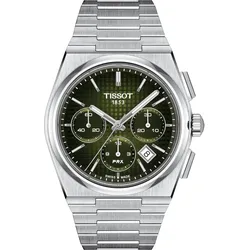 Tissot T-Classic PRX Automatic Chronograph T137.427.11.091.00 - Grün mit Dégradé-Effekt,edelstahlfarben - 42mm
