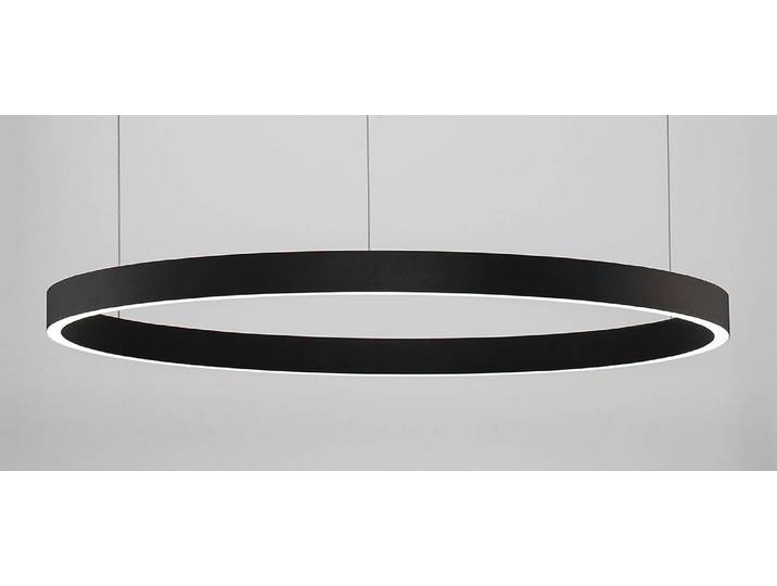 Suspension Elowen Ø 80cm Noir/Noir Câble ABS, douille ABS, baldaquin aluminium, boîtier luminaire aluminium LED non-remplaçables Module LED