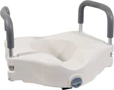 Aidapt Toiletverhoger met armsteunen - Wit - Hoogte: 15,2 cm