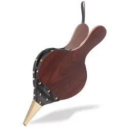 Relaxdays Blasebalg Kamin Braun,Gold,Schwarz