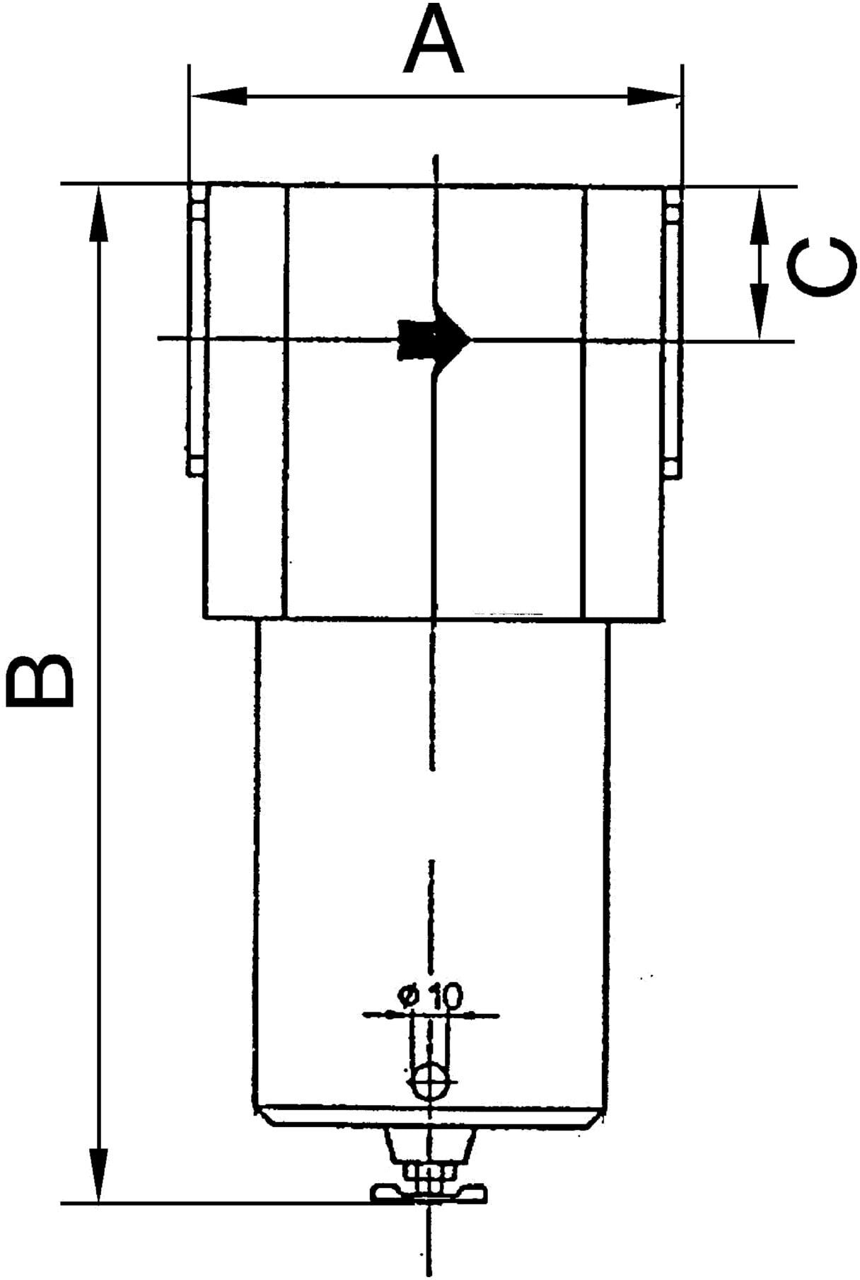 Riegler Filter für hohe Drücke bis 40 bar, mit Handablassventil, G 1/2 (680.22)