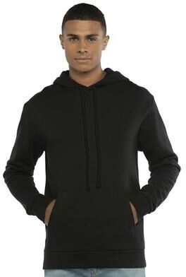 Next Level 9303 Santa Barbara Hoodie Sweatshirt in Black size XS   80/20 Cotton/Polyester NL9303