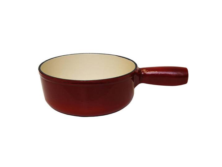 Heidi Cheese Line Fonduepfanne, Rot, Weiss, Metall, 1,3 l, rund, rostfrei, geschmacksneutral, Tischgrills & Fondues, Fondue-Sets