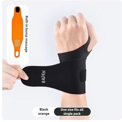 Uplifted Finds Adjustable Thin Compression Wrist Wraps Support Exercise Strap Band Wristbands For Work Fitness Weightlifting black