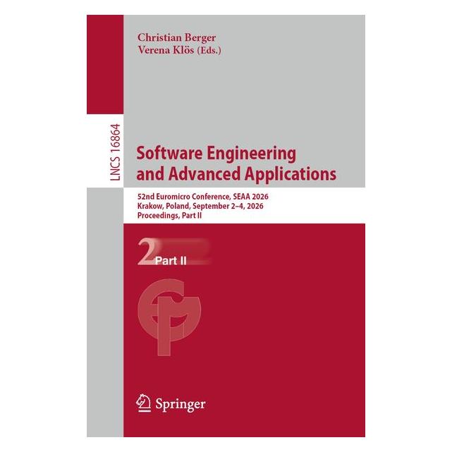 Springer Software Engineering and Advanced Applications (Englisch, Christian Berger, Verena Klös) (72641641)