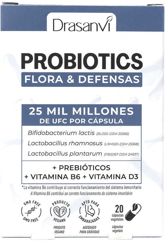 Drasanvi Probiotics Flora Y Defensas cápsulas 20 u