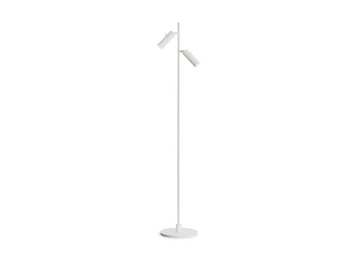 Herstal Lampe sur pied Pipeline Blanc mat, double